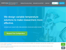 Tablet Screenshot of montanainstruments.com